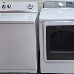 FREE DELIVERY HEAVY-DUTY WHIRLPOOL WASHER & 7.2 CuFt  SAMSUNG DRYER WITH WARRANTY GUARANTEE 