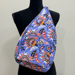 Vera Bradley LEFT HAND or Crossbody Essential Sling Backpack - Mural Garden