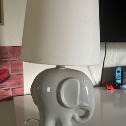 Elephant lamp baby nursery gray Target