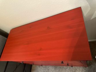 Red Wood Dresser
