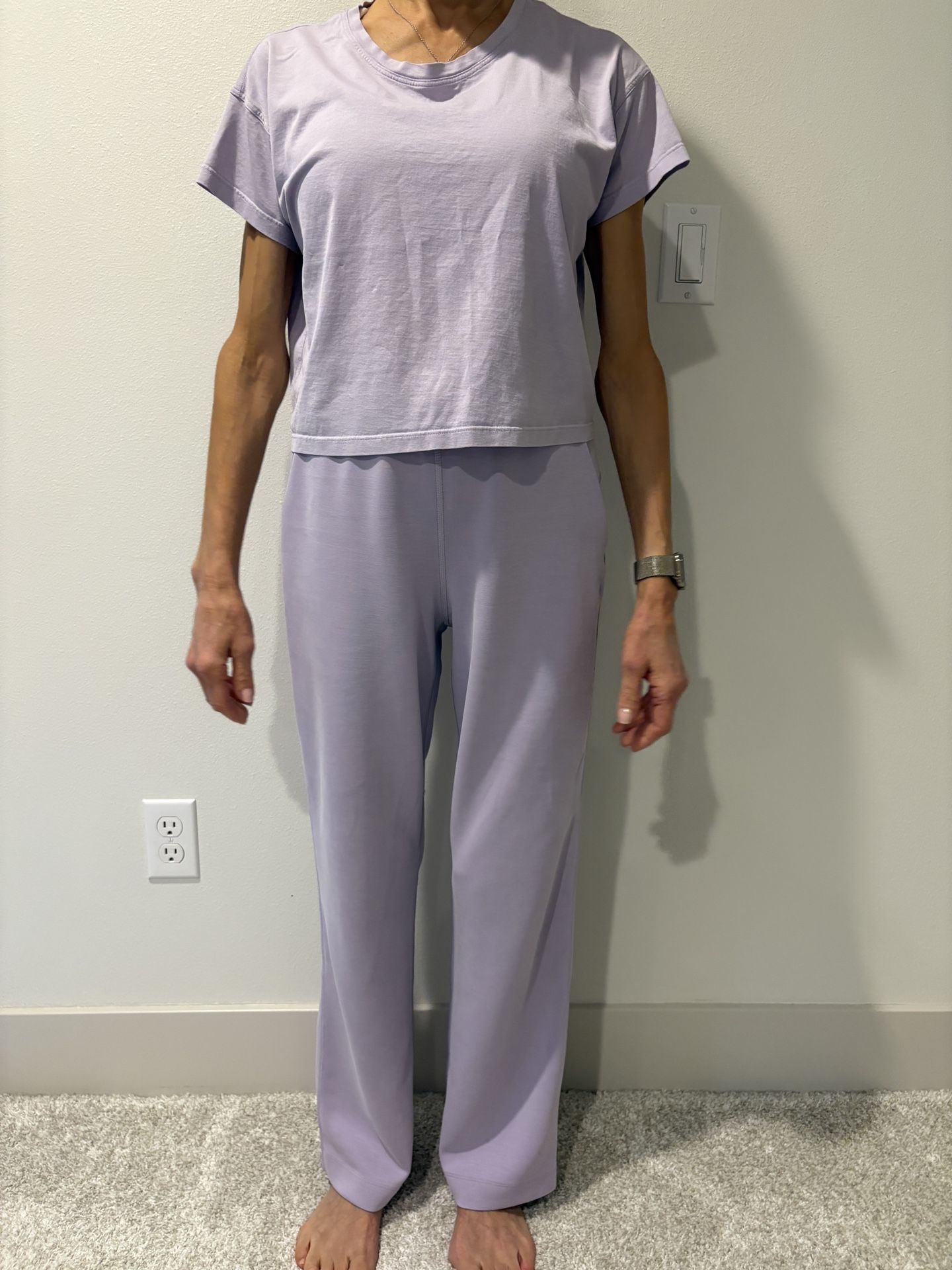 Lululemon Lavender Joggers and Tee-separately or together