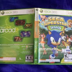 Sega Superstars Tennis and Xbox Live Arcade (Xbox 360, One, Series X)