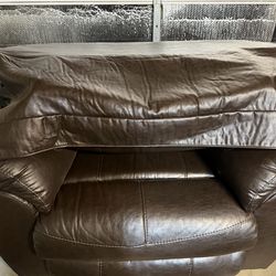 Brown recliner