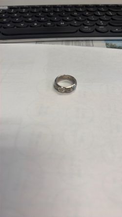 Tiffany & Co silver flower ring size 5