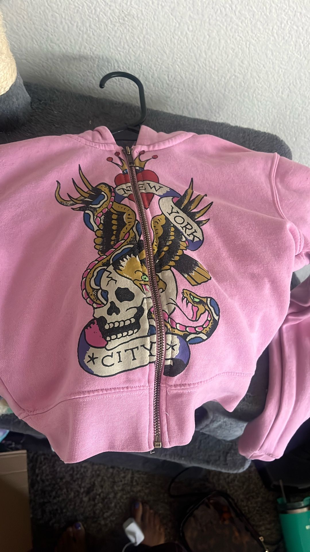 Ed Hardy Pink Cropped Jacket