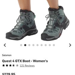 Salomon Hiking Boots Fits 6 1/2 -8