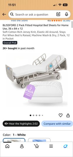 Hospital bed sheets