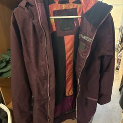 Oakley Women Snow Jacket With Hoodie With Tag