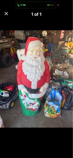 Blow mold Santa