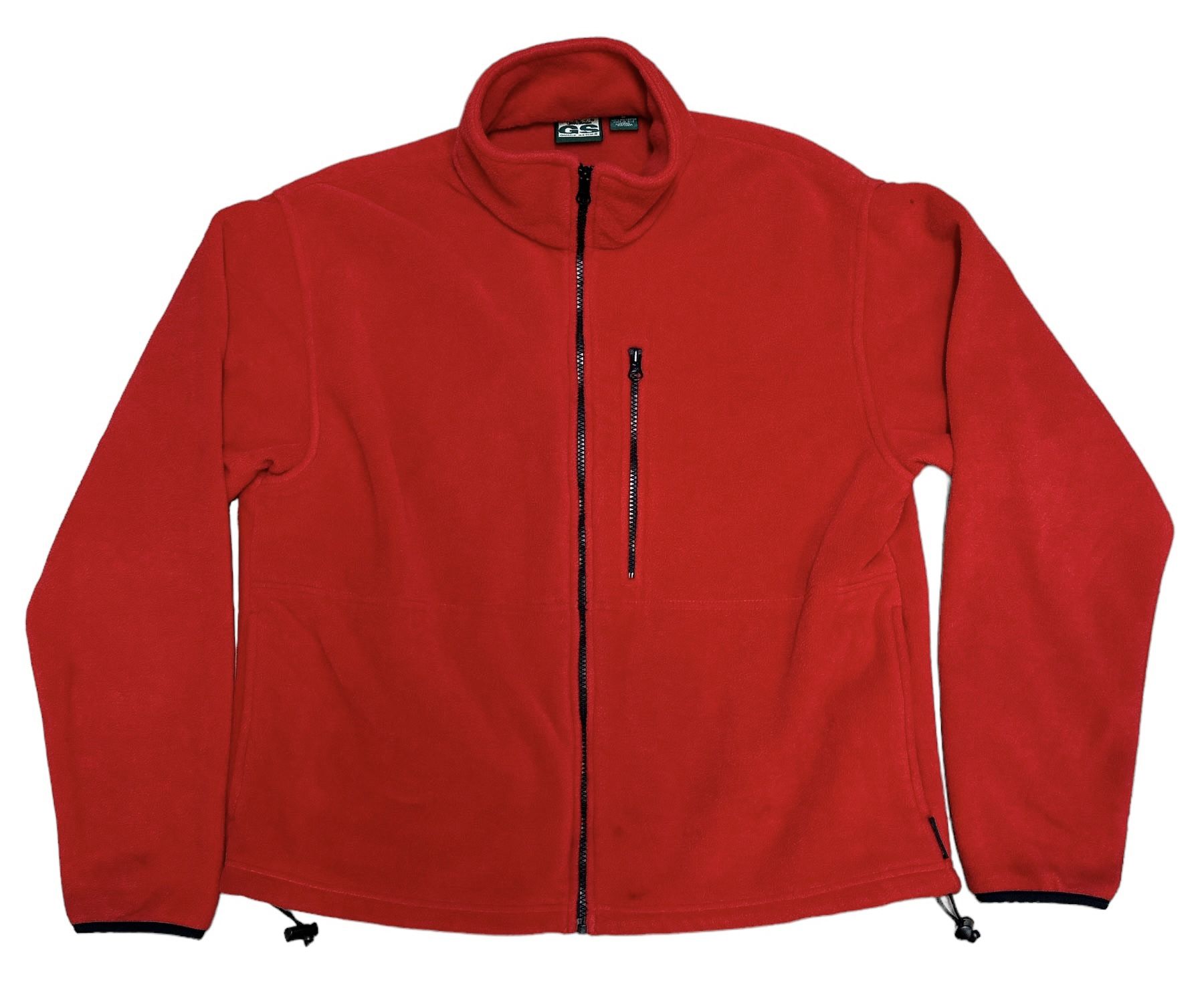 Gander Mountain Guide Series Men’s Red Black Full Zip Fleece Jacket Size M