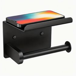Toilet Paper Holder with Shelf