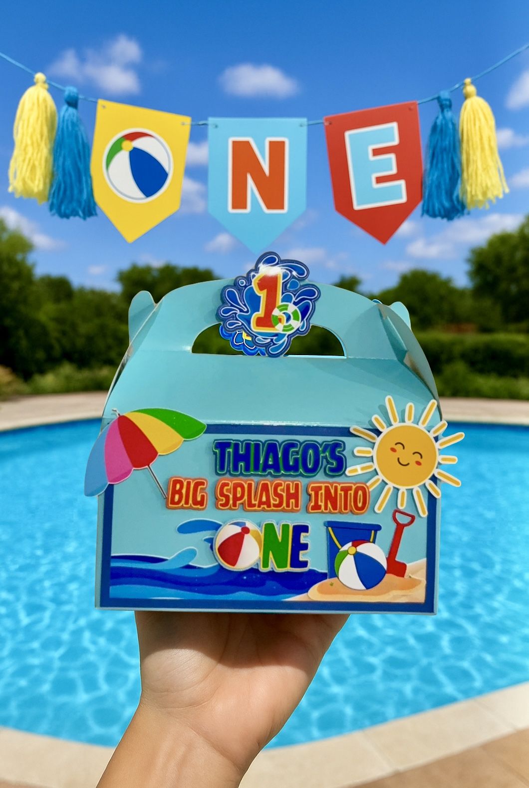 Custom Party Favor Boxes & Banner