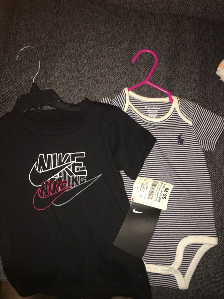 One Nike And One Polo 18 Month Tops.