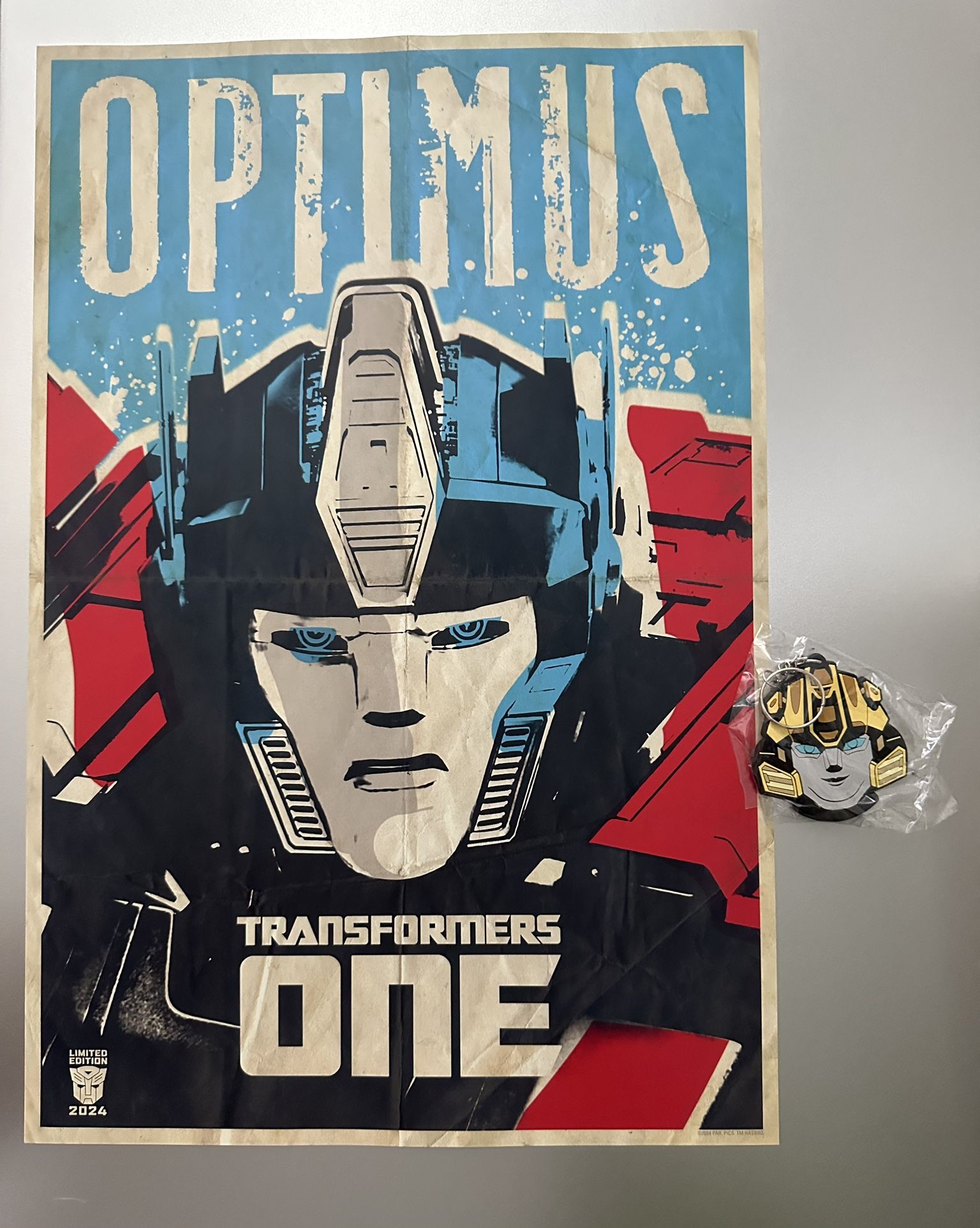 Transformers One Poster And Keychain