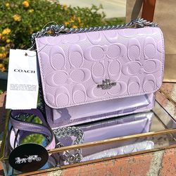 BRAND NEW Coach purse~Violet with Silver hardware