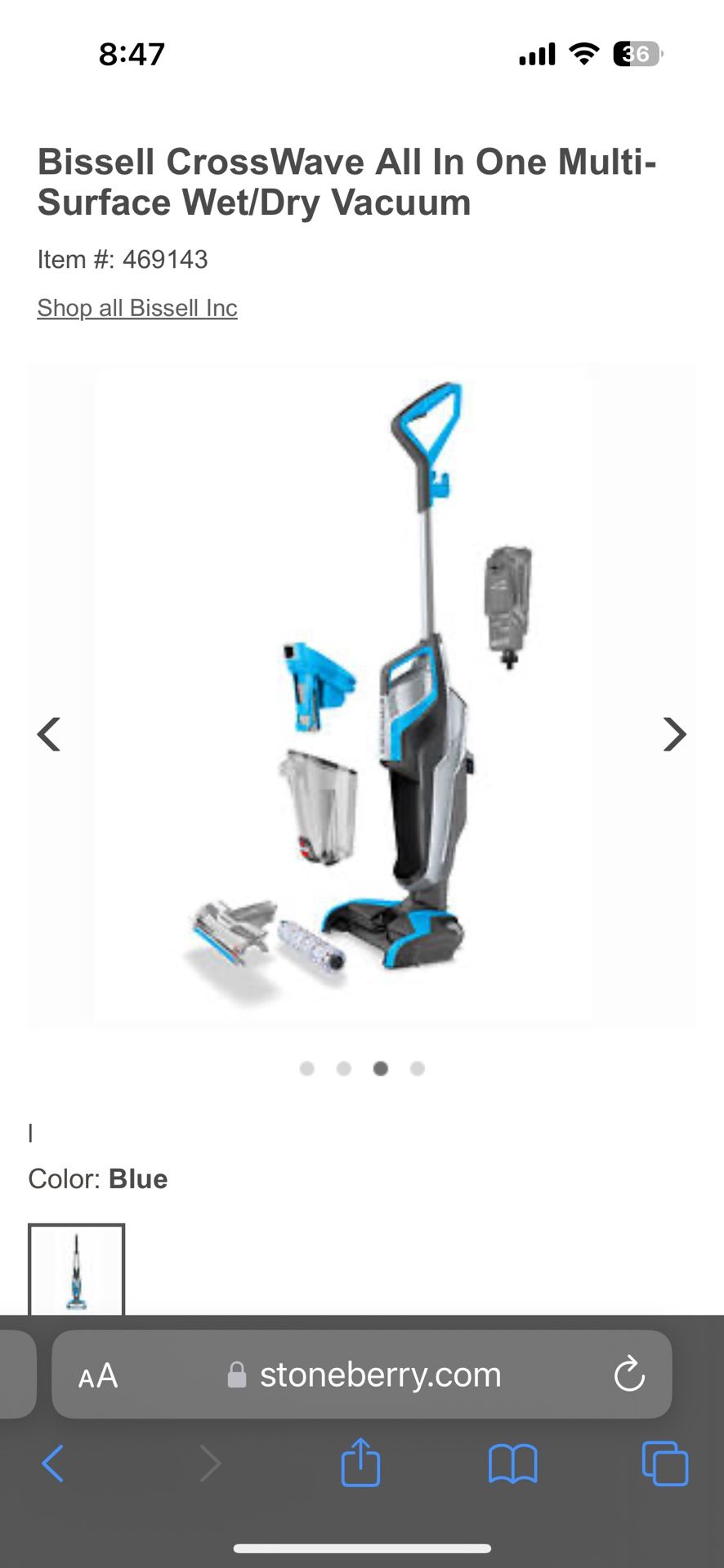 Bissell cross wave