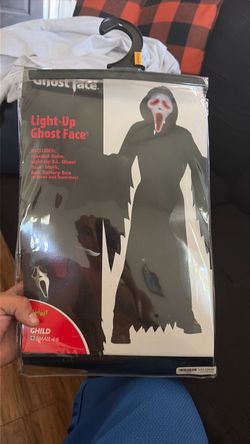 Light up ghost face costume