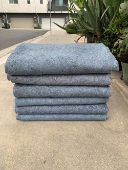 Six (6) U-Haul Moving Blankets
