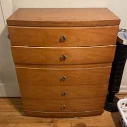 5 Drawer Wood Dresser 