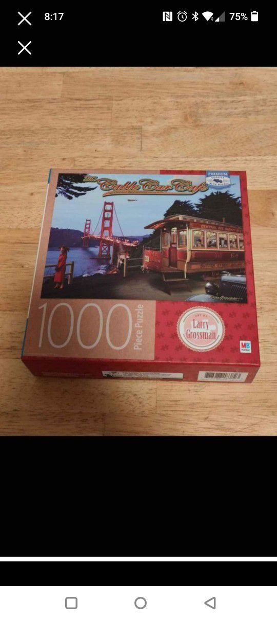 NEW the cable car cafe 1000 piece puzzle