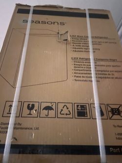 Seasons 2.3 black compact refrigerator