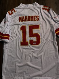Signed Patrick Mahomes Chiefs football jersey W/COA