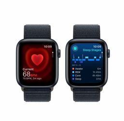 Apple Watch SE 2 GPS + Cellular (2023) 44mm Midnight Aluminum Case with Midnight Sport Loop