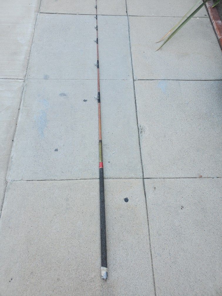 Vintage 7"6' tuna stick needs love fishing rod tackle