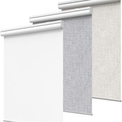 GENIMO 100% Blackout Roller Window Shade – 41" x 75" White B54