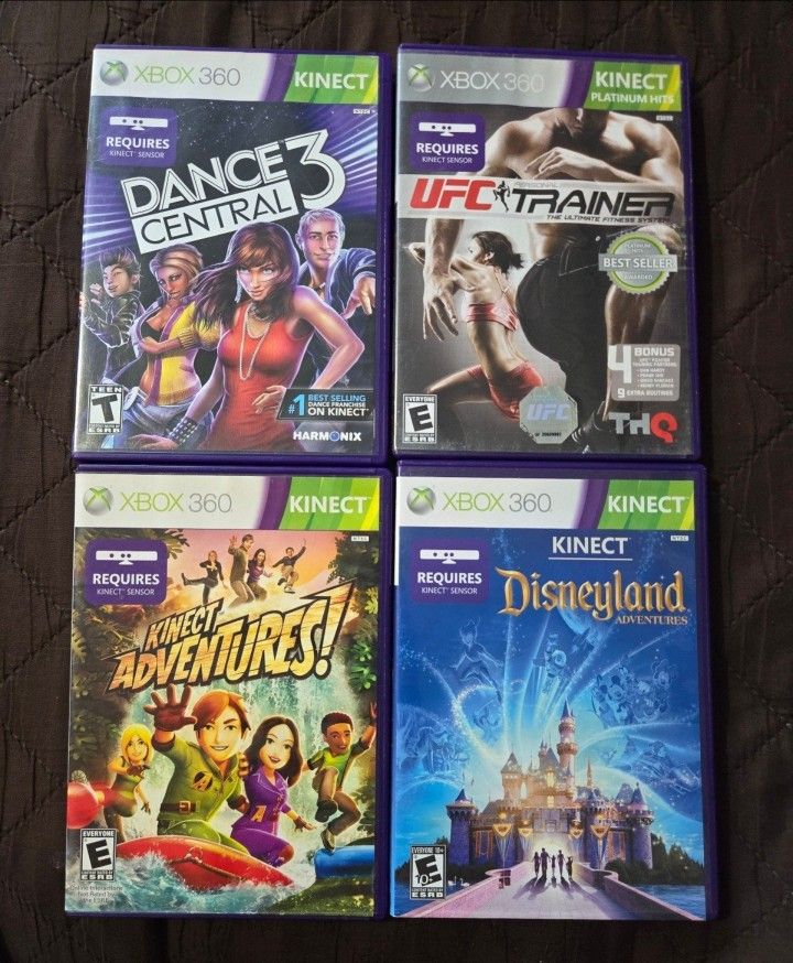 4 Xbox 360 kinect games