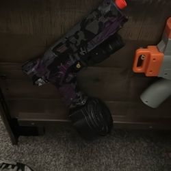 Purple And Blue Camo Gel Blaster