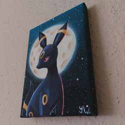 Pokemon Umbreon Original Acrylic Painting 