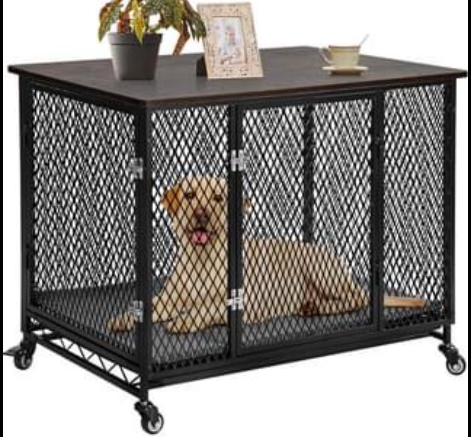 ✌️ Aivituvin Dog Crate Furniture Movable Side End Table Indoor Dog Kennel