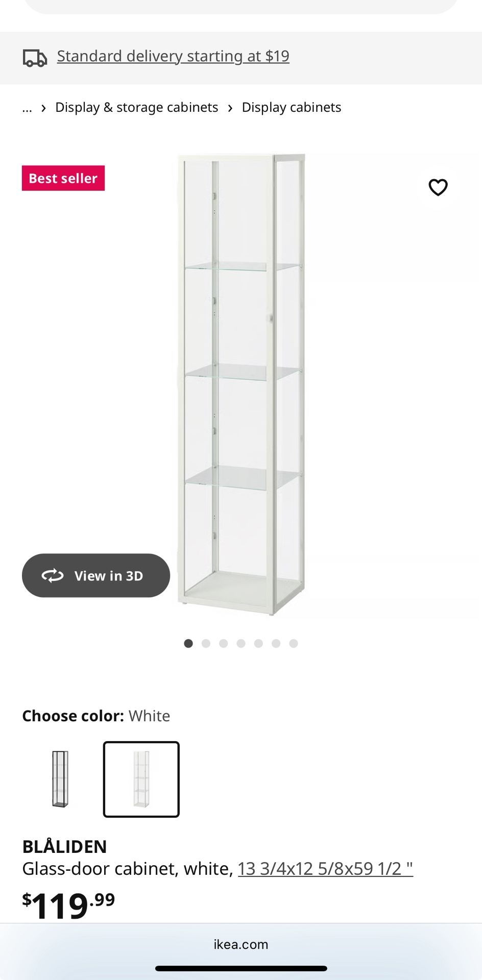 Ikea Glass Display