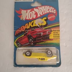 Rare Upside Down Vintage Old 1979 Hot Wheels Split Window '63 HiRakers Yellow #1136 