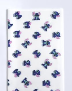 White Stitch Floral Wrapping Paper