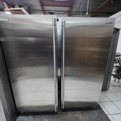 60" ELECTROLUX REFRIGERATOR AND FREEZER COLUMNS 