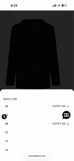 Dolce & Gabbana size 44 Double-Breasted Pea Coat
