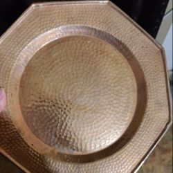 copper/brass plate handmade 25 cm
