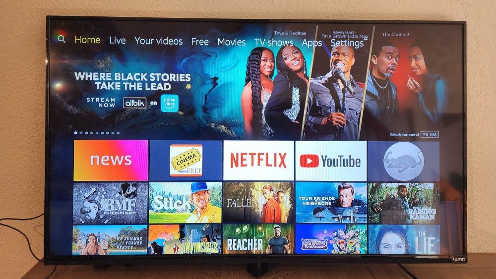 48" Vizio LED TV Full HD 1080p Flatscreen With Amazon Firestick NO STAND