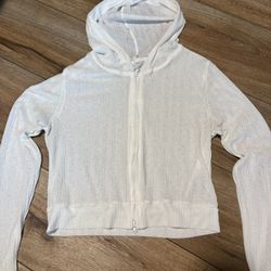 See Through White Sweater 