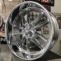 24” Chrome Us Mags Bullet Wheels ….. C 10 Squarebody Obs 