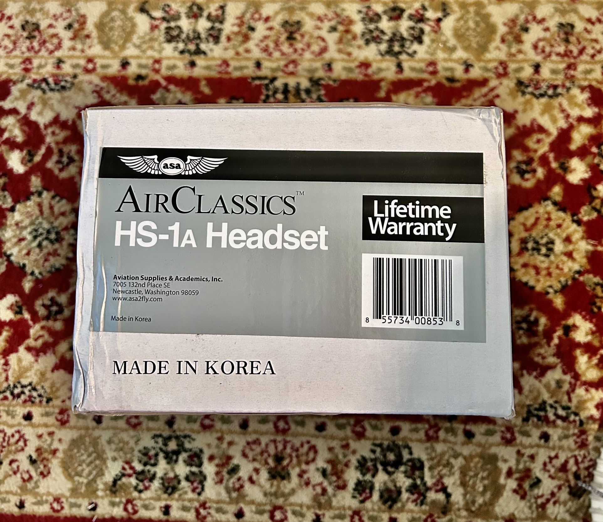 ASA AirClassics HS-1A Aviation Headset 