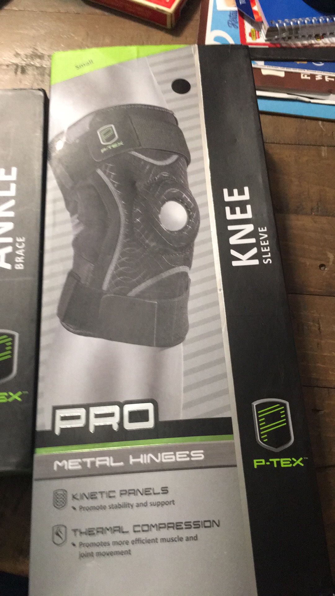 X lg ankle brace and small knee brace 20 each