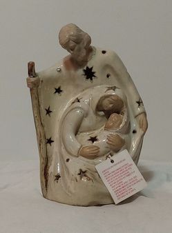 Holy Family Nativity Scene Candle Holder