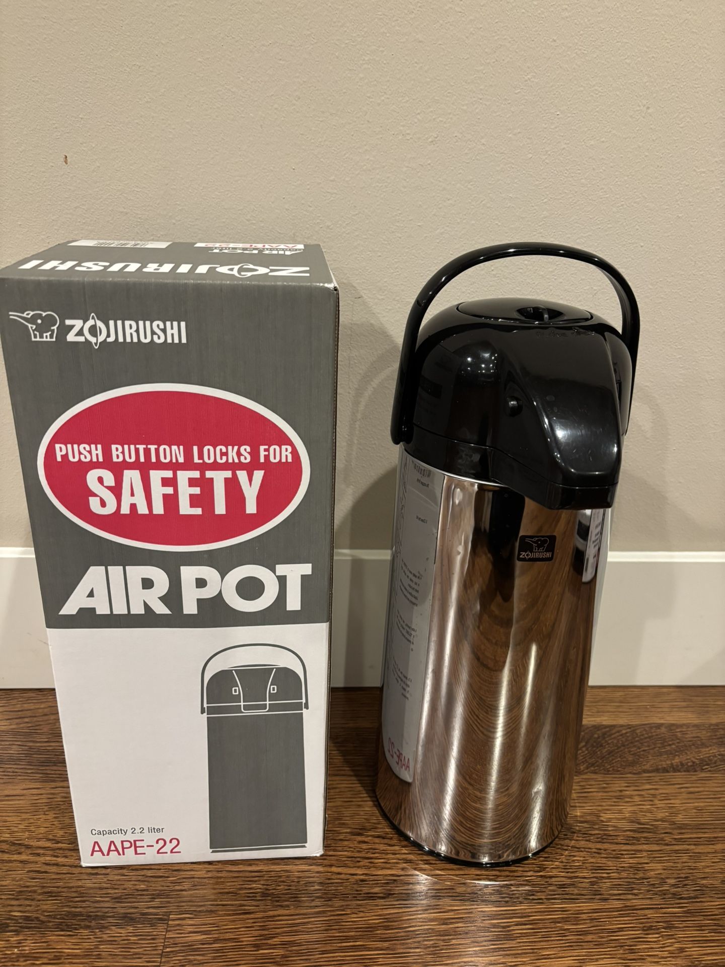 Zojirushi Airpot 2.2L – Made in Japan ($93 + Tax Retail)