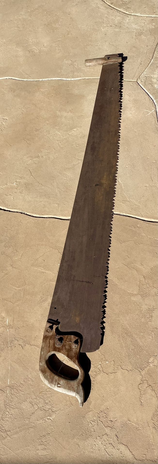 Vintage 2 Man Saw For Decorating The Barn