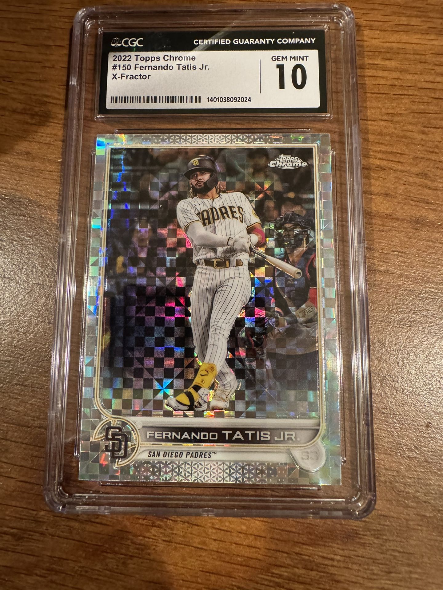 2022 Topps Chrome #150 Fernando Tatis Jr X-Factor CGC-10