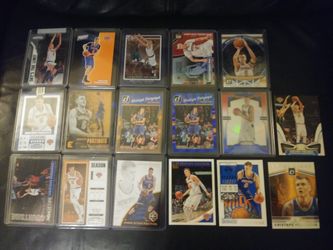 KRISTAPS PORZINGIS LOT OF 17 NY KNICKS BASKETBALL CARDS
