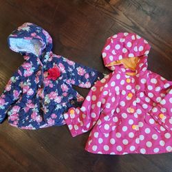 Toddler Girls Coat And Rain Jacket Size 18M